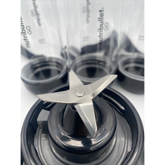NutriBullet GO Set 2 Cordless Blenders + 4 Cups Black / Silver NB50302BL No Box - Picture 7 of 14